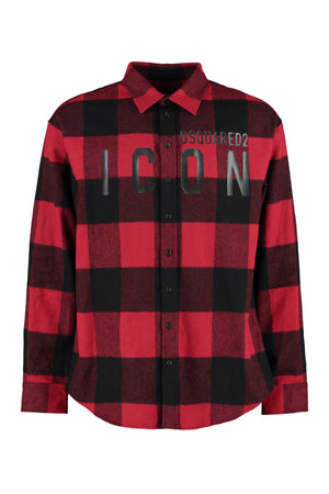 Checked overshirt-0